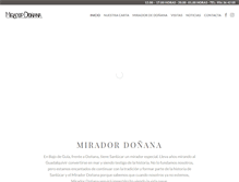 Tablet Screenshot of miradordonana.com